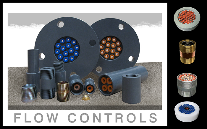 SWT Flow Controls are available in a wide variety of materials, configurations, and flow rates.
