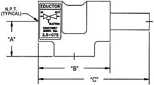 Eductoret - Dimension Drawing
