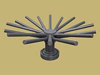 SWT's PVC bottom DS with flange, strainer, hub, and laterals