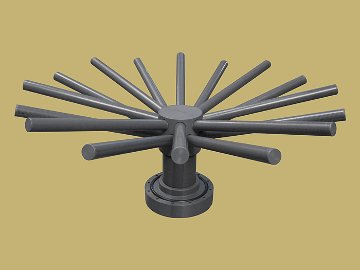 SWT's PVC bottom DS with flange, strainer, hub, and laterals