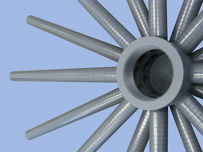 SWT's PVC hub and laterals