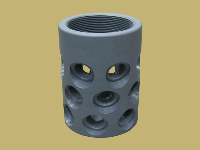 SWT's Triple row, type A, PVC hub with (21) 1 inch lateral ports