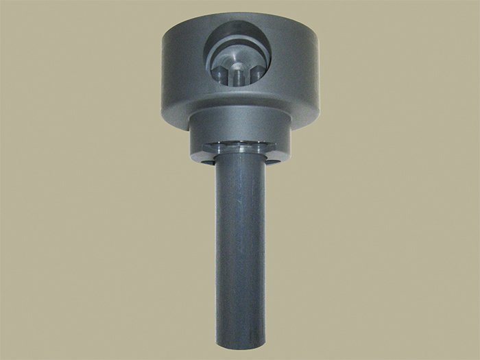 Resin loader for 4 inch #8-UN and 4-1/2 inch buttress tank openings for up to 1-1/4 inch riser (P/N SM-MS500-4-1)