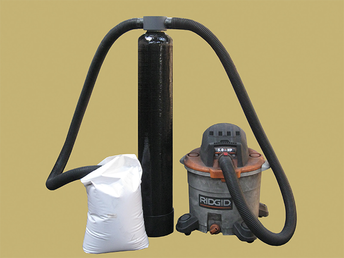 Resin loader in action