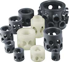 SWT Machined PVC Distributor Hubs