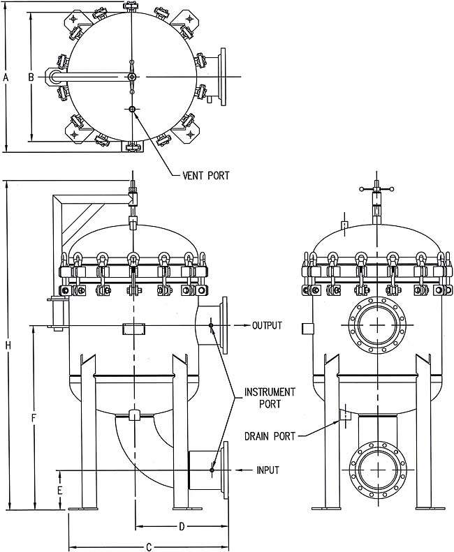 Multiple Bag Filter Housings Dimensions