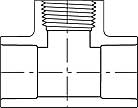 Threaded Tee for installation with SWT Vacuum Breakers