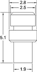 SWT Molded PP Vacuum Breaker dimensions