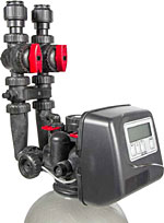 Inline Mixing Valve Softener/Carbon Filter Vertical Configuration