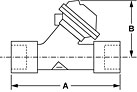 K52 Female Socket Weld End Connectors Dimensions Drawing