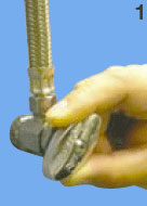 Step 1. Connecting Angle Stop Adapter Valve