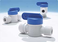 John Guest PPSV Range of Inch-Size Polypropylene Shut-Off Valves